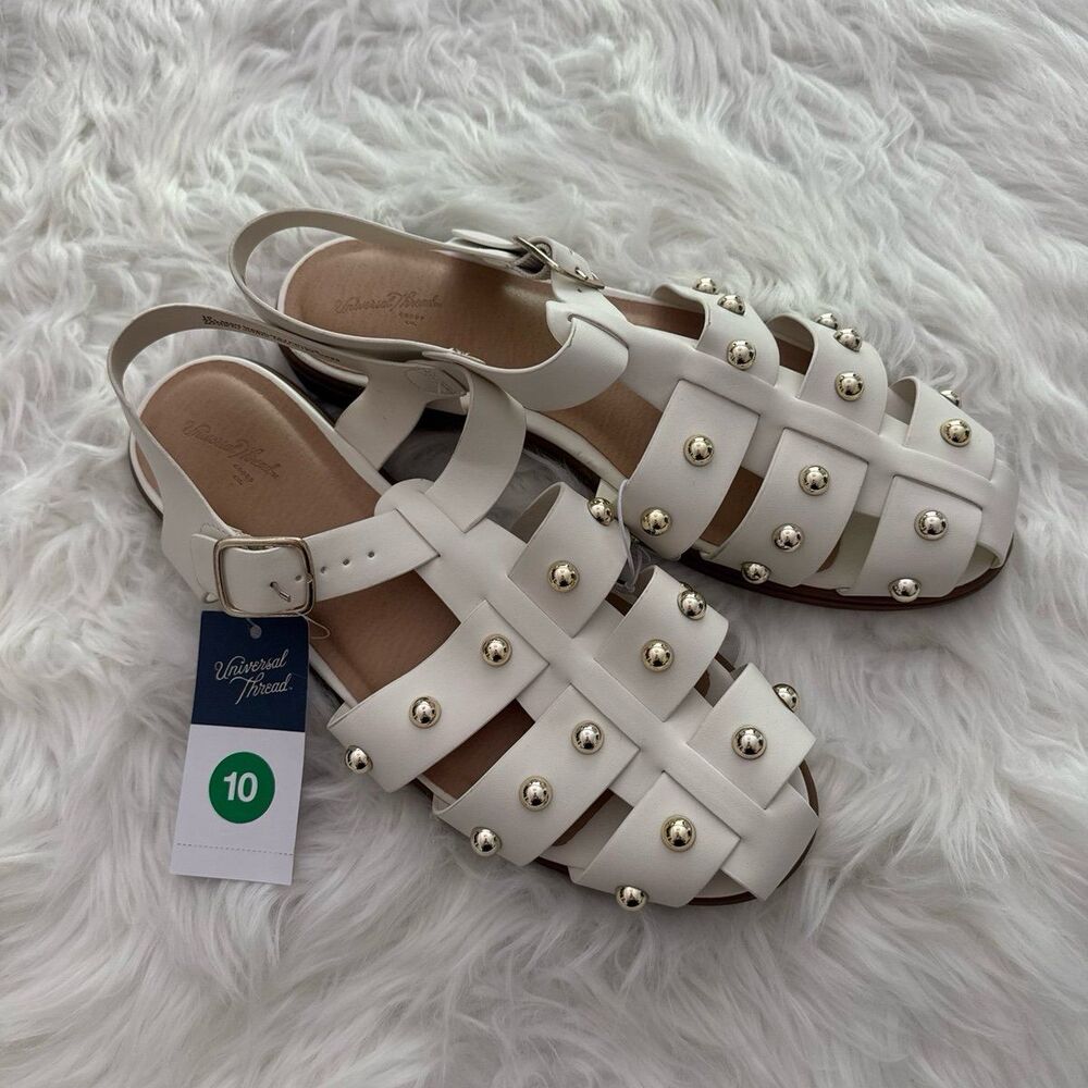 Universal Thread Winnie Studded Fisherman Sandals 10